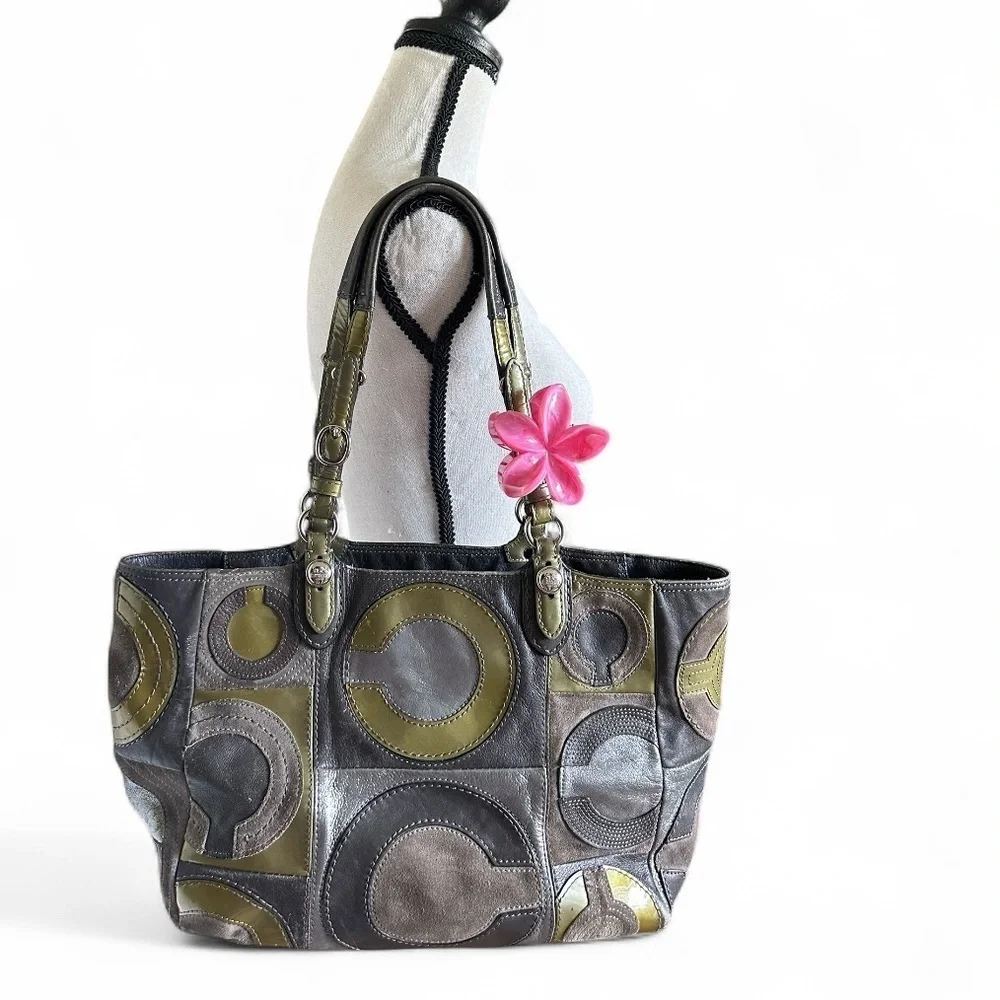 Coach Mia Patchwork C Tote Hand/Shoulder Bag